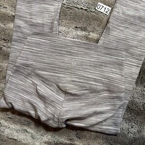 LULULEMON Align Crop Leggings 6 Mini Space Dye Black Cherry White 6 - 21"